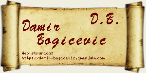 Damir Bogičević vizit kartica